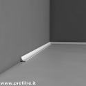 Profilo pavimento o soffitto basso cornicetta in polimero sagoma Monza