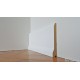 battiscopa in legno alto sagomato saronno laccato bianco mm 95 spessore mm15