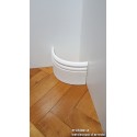 Battiscopa zoccolino curvabile per pareti tonde e curve inglese ducale cm 9