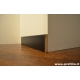 Battiscopa zoccolino verniciato nero basso 5 cm moderno in legno ral 9011