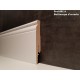 Battiscopa mdf Roma bianco alto 10 centimetri sagomato spessore mm 15