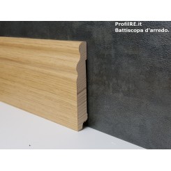 battiscopa in legno alto sagomato ducale inglese soft Rovere mm 100 spessore mm 15