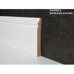 battiscopa in mdf alto bianco ducale inglese alto 8 cm economico 3