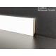 Battiscopa bianco basso da cm 5 resistente in mdf spessore 1 cm