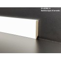 Battiscopa bianco basso da cm 5 resistente in mdf spessore 1 cm