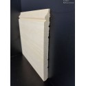 Battiscopa in legno alto cm 20 sagomato inglese Venezia finitura grezza da verniciare