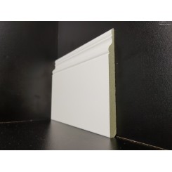 battiscopa in mdf alto antiumidità ducale inglese bianco mm 120 x mm9 idrofugo