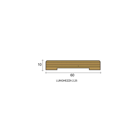 coprifilo mostrina bianco legno multistrato laccato bianco 6 centimetri