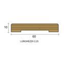 Coprifilo mostrina porta bianco legno multistrato bianco 6 centimetri spessore mm 10