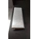 Battiscopa zoccolino impermeabile cm 6 x 1,5 bordo tondo effetto alluminio inox (3)