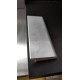 Battiscopa zoccolino impermeabile cm 6 x 1,5 bordo tondo effetto alluminio inox (1)