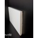 Battiscopa zoccolino in legno multistrato cm10 laccato bianco ral 9016 bordo quadro (1)