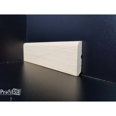 battiscopa basso in legno massello grezzo 44 mm da abbinare al nostro flex