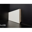 Battiscopa bianco ral 9010 legno impiallacciato bordo quadro 8 cm spessore mm 13