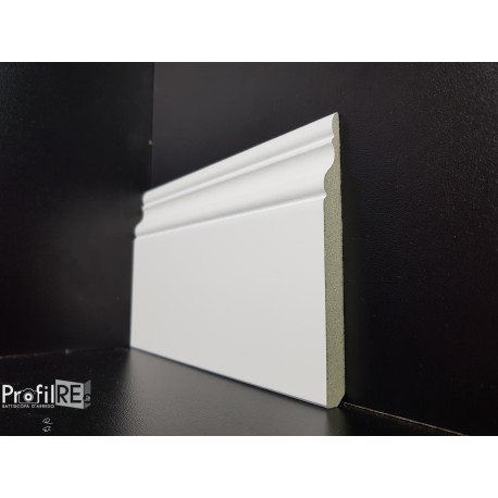 battiscopa hdf ducale inglese bianco 10 cm bianco ral 9016 buona resistenza all'umidità