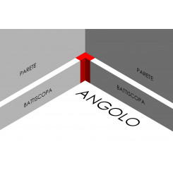Angolo e spigolo per battiscopa sagomati in legno e mdf tecnico