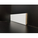 Battiscopa bianco legno basso quadro alto 5 cm impiallacciato spessore mm 10