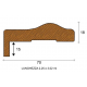 coprifilo mostrina saoma barocca 7 cm barocco legno grezzo