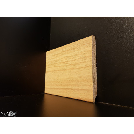 battiscopa legno Rovere alto 12 centimetri bordo quadro moderno multistrato