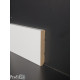 battiscopa bianco in legno massello moderno da centimetri 8 bordo quadro spessore 13 mm