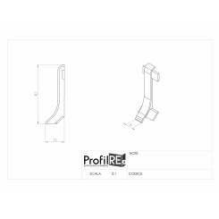 giunzione per battiscopa alluminio 4 centimetri