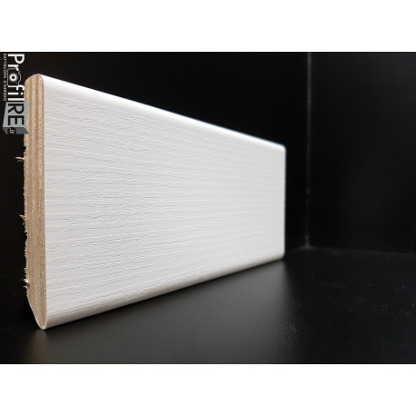 battiscopa zoccolino bianco matrix frassinato in legno laminato mm 75 spessore mm12
