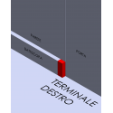 Terminale destro di chiusura come da battiscopa acquistato