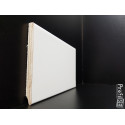 Battiscopa alto 10 centimetri in legno multistrato vernicaito bianco bordo quadro