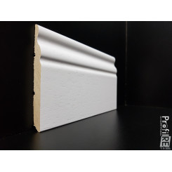 battiscopa legno alto modanato spessore cm 1 ducale soft mini bianco