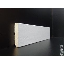 battiscopa laccato bianco alto 5 centimetri in legno massello bordo moderno quadro bianco