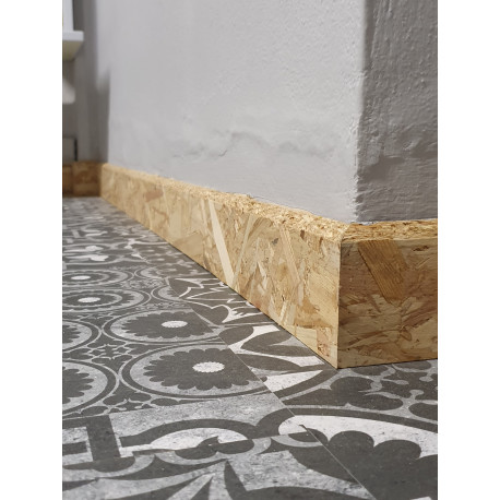 Battiscopa rustico osb zoccolino design in legno grezzo