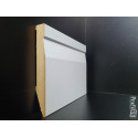 Battiscopa sagoma Prato bianco in mdf alto 12 cm spessore mm 16