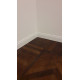 Battiscopa stile inglese americano zoccolino alto 12 centimentri verniciato bianco in legno massello (2)