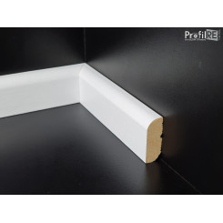 battiscopa basso 4 cm legno massello bianco spessore mm 15