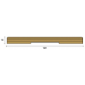 Coprifilo mostrina legno multistrato grezzo larghezza cm 12 spessore mm 10