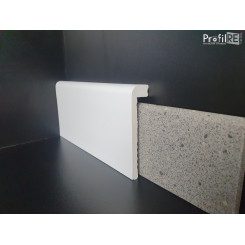 coprizoccolo coprimarmo impermeabile bianco alto 10 centimetri tondo 