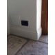 Battiscopa inglese ducale mm133 bianco alto su pavimento in pietra (4)