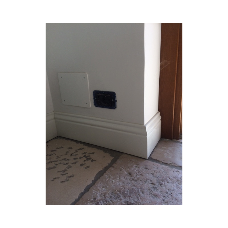 Battiscopa Mdf Bianco Ducale Inglese Altezza 13 Centimetri Spessore 14 Mm