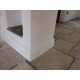 Battiscopa inglese ducale mm133 bianco alto su pavimento in pietra (3)