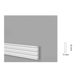 Profilo battiscopa multifunzione cornice mm 51 prjx270