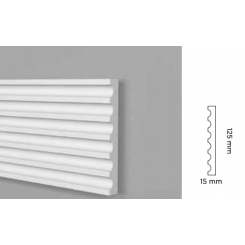 Profilo multifunzione cornice mm 125 moderno e ondulato