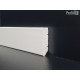 battiscopa basso ral 9001 in legno massello bordo quadro mm 40 