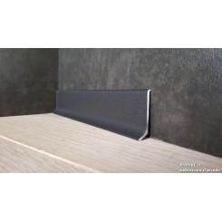 Battiscopa basso alluminio antracite scuro da cm 6 e spessore mm 11