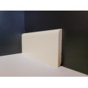 Battiscopa 7 cm legno massello bianco RAL 9010 tondo spessore mm 10