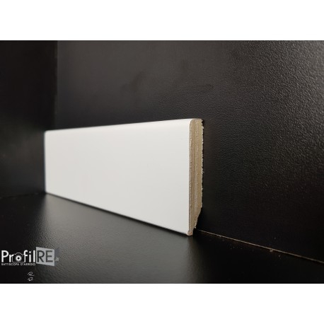battiscopa zoccolino verniciato ral 9010 basso 5 cm moderno in legno