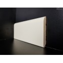 battiscopa bianco ral 1013 avorio in legno bordo tondo alto 8 centimetri