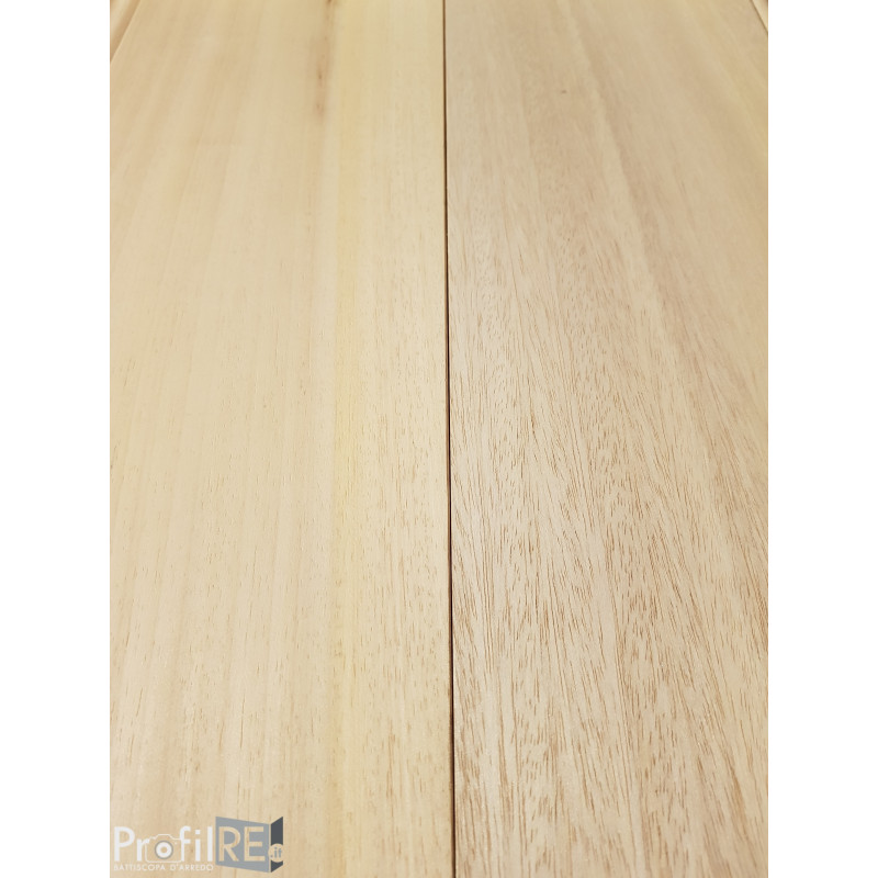 battiscopa legno alto Pisa moderno taglio dritto bianco 10 centimetri