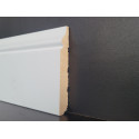 Battiscopa di cm 10 sagomato Venezia legno massello verniciato bianco spessore mm 15