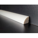 Profilo cornice da pavimento per bagni, impermeabile basso bianco da cm 2 x cm 2