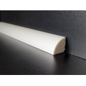 Profilo cornice da pavimento per bagni, impermeabile basso bianco da cm 2 x cm 2